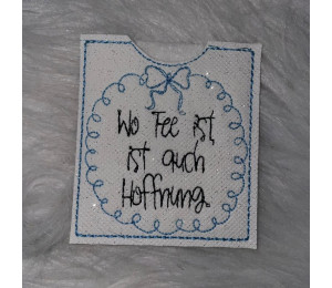 2€ ZUSATZTÜRCHEN 18. Dezember - Stickserie - ITH Teebeutel Verpackung